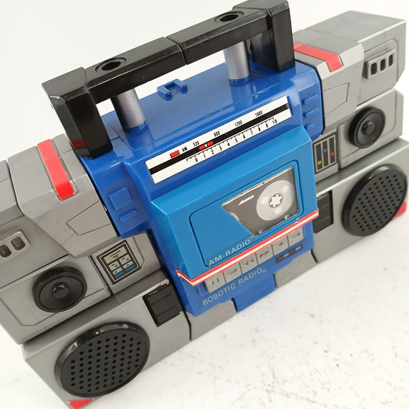 VTG Robotic Boombox AM Radio Toy 1984 Transformer Style Cassette Untested - Picture 2 of 9